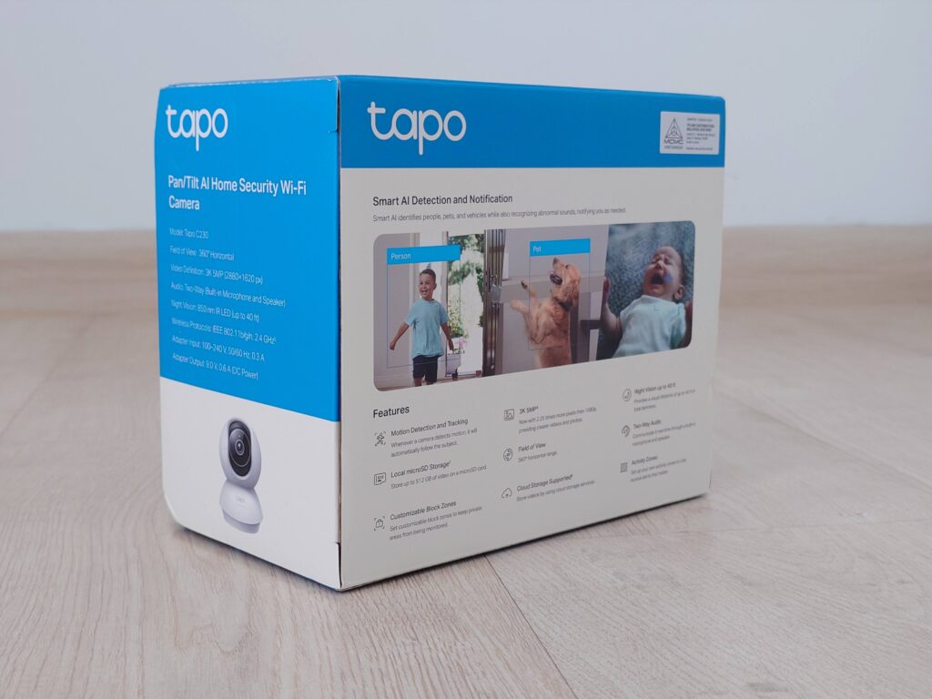 TP-Link Tapo C230 Specifications