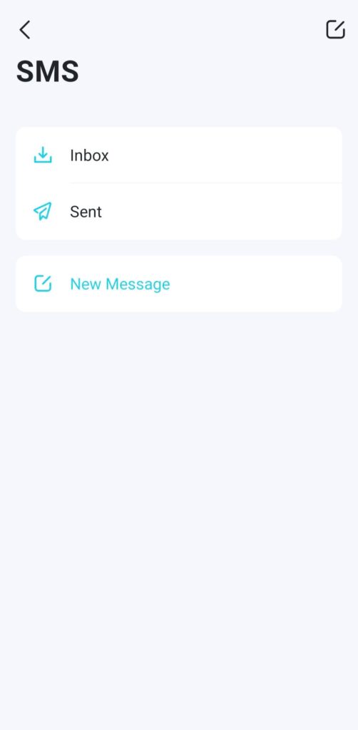 SMS feature