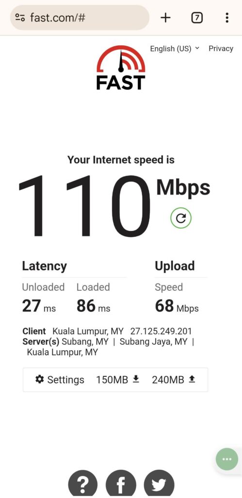 Speed Test 2