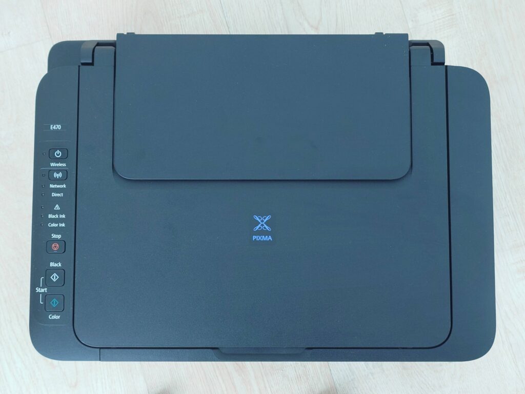 Canon E470 Printer buttons